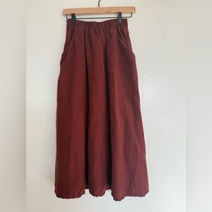 Curator SF Fawn Skirt in Ox Blood Size Small